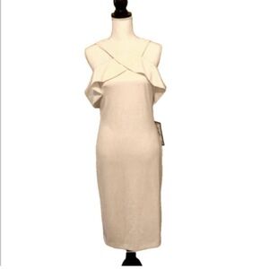 RACHEL Rachel Roy Strapless Cream Dress